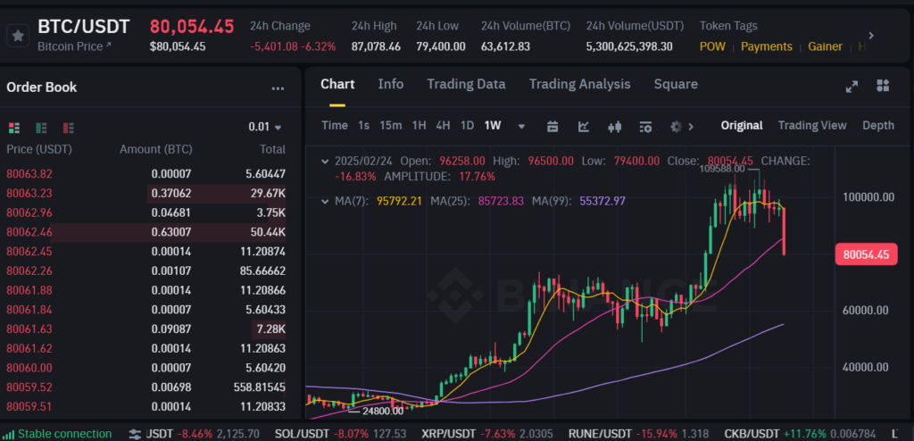 Bitcoin-usdt-Graph