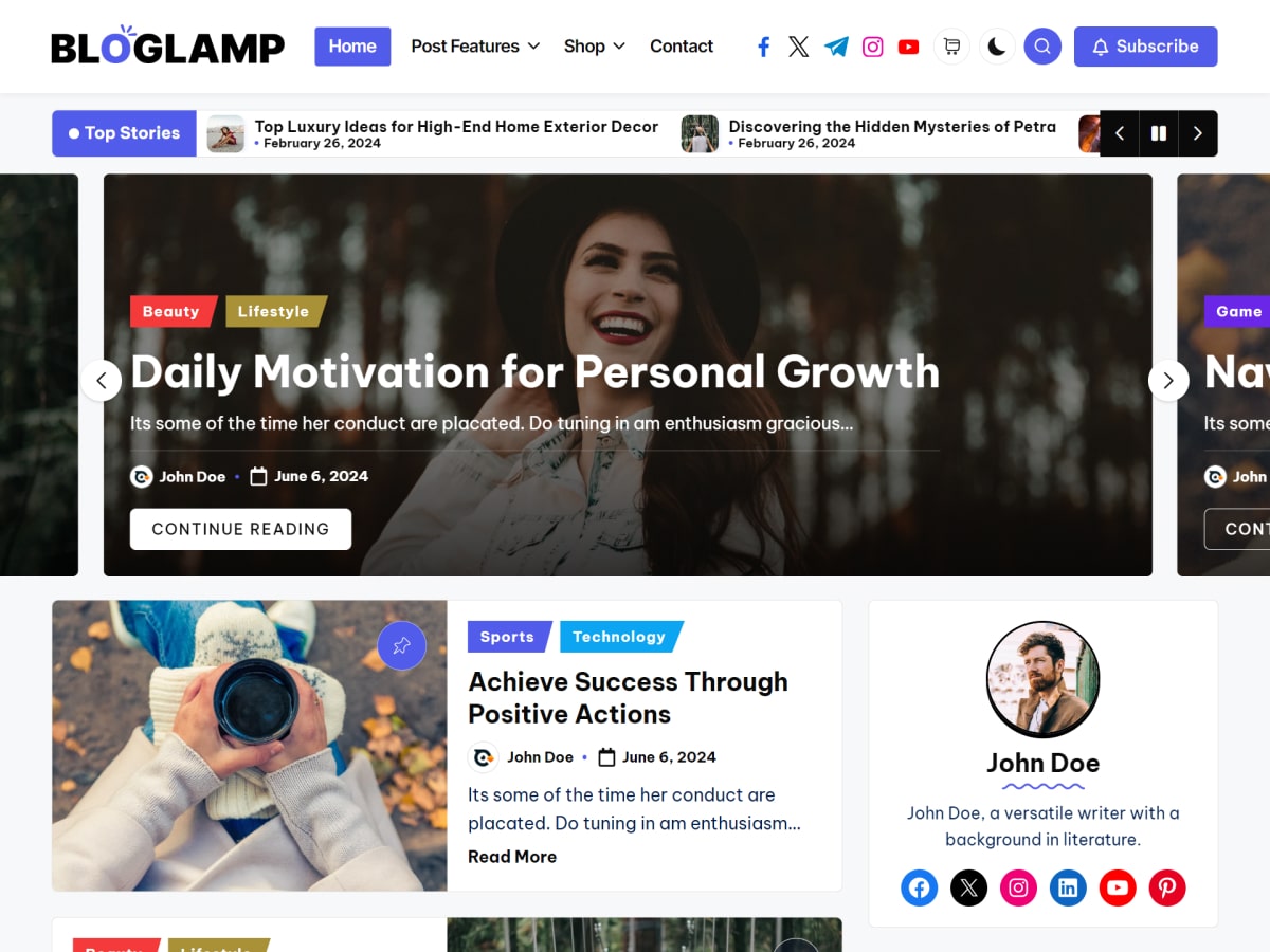 Free WordPress Theme to Start Your Blogging Journey