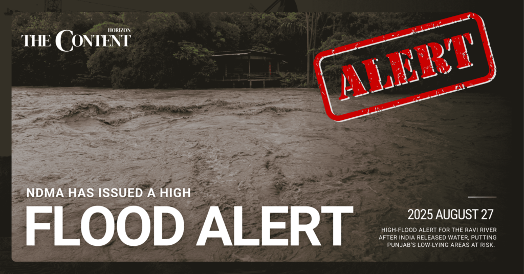 NDMA issues high-flood alert for Ravi as India releases water NDMA issues high-flood alert for Ravi as India releases water