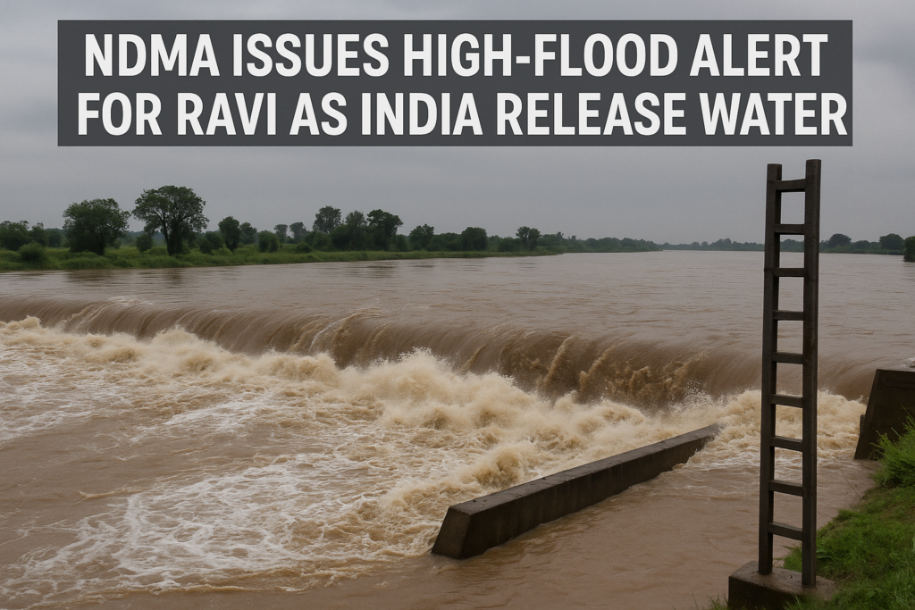 NDMA issues high-flood alert for Ravi