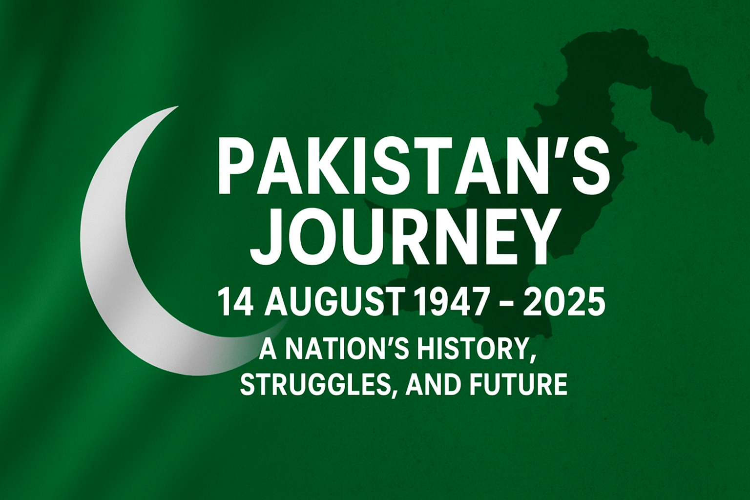 Pakistan’s Journey: From 14 August 1947 to 2025 — A Nation’s History, Struggles, and Future