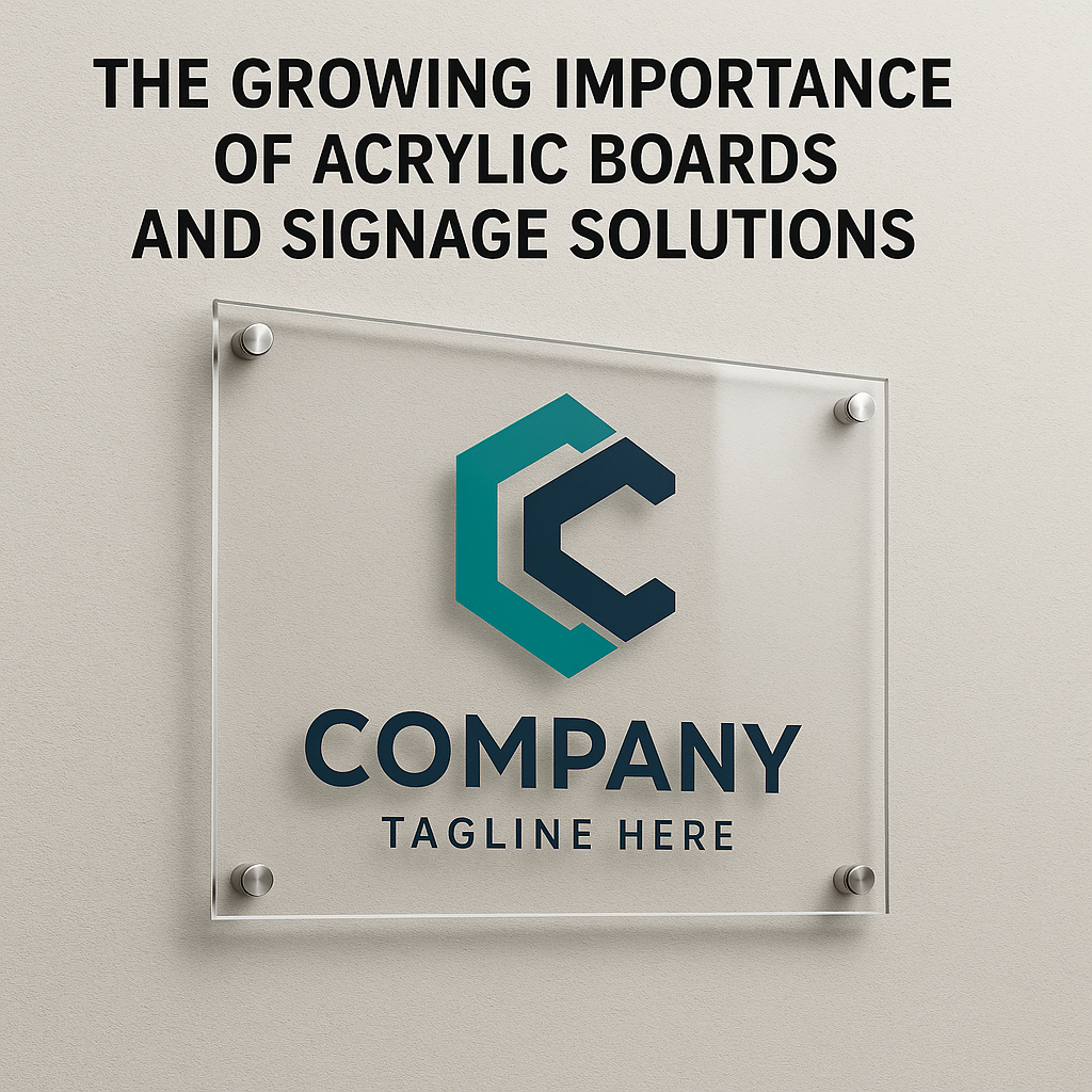The Growing Importance of Acrylic Boards and Signage Solutions